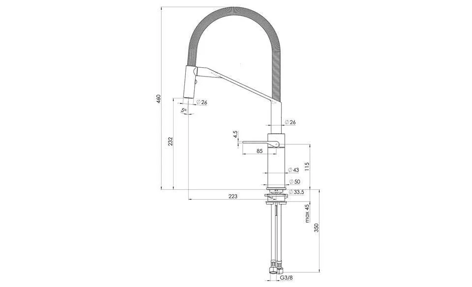 Tivoli Heron Chrome Pillar Type Sink Mixer