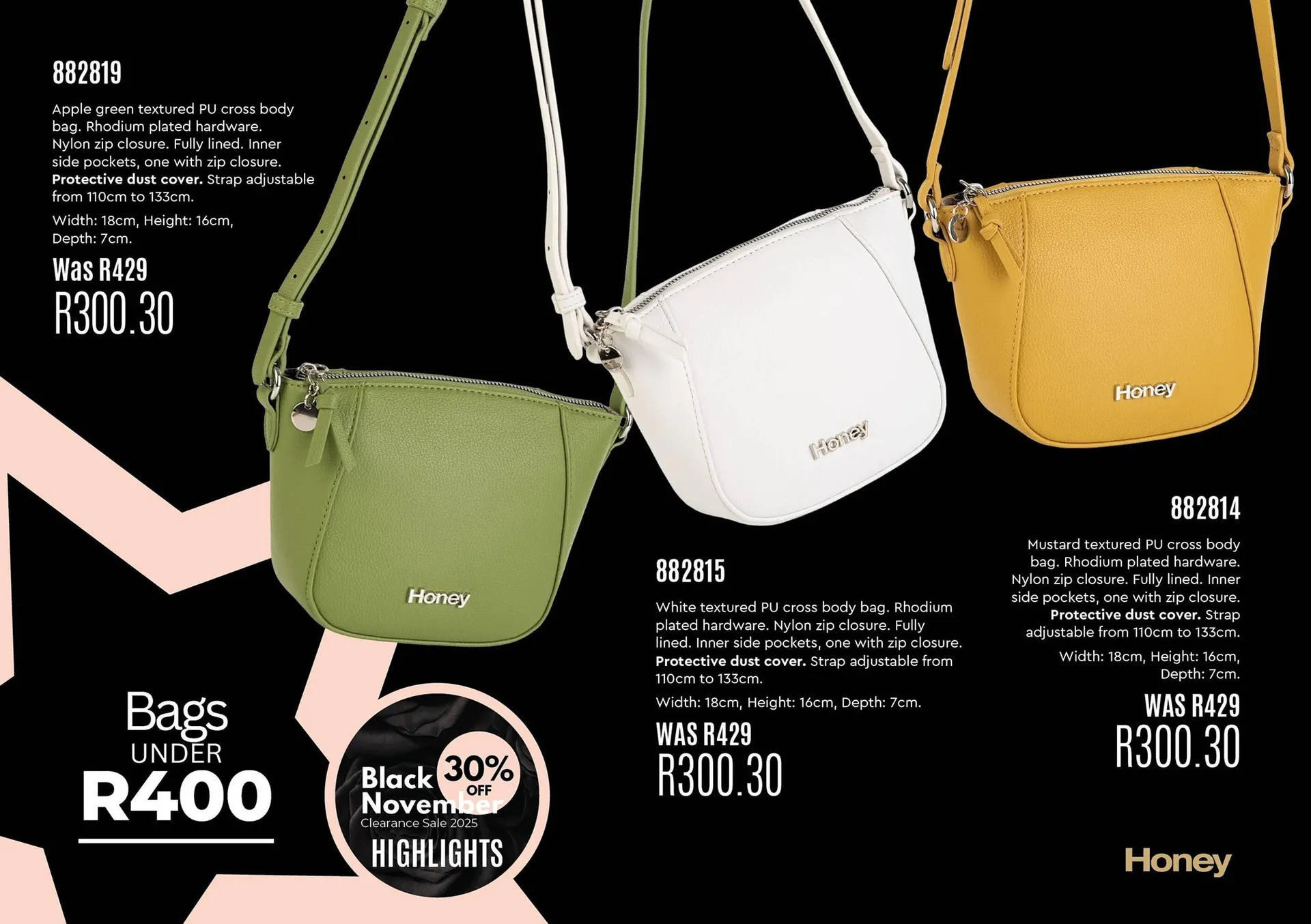 Honey Fashion Accessories catalogue from 11 November to 24 November 2025 - Catalogue Page 3