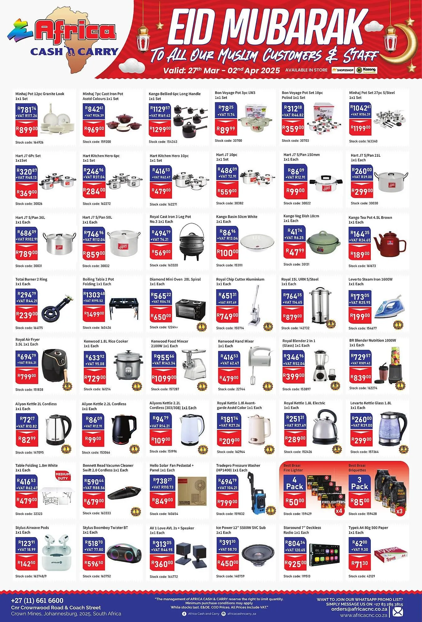 Africa Cash and Carry catalogue from 27 March to 2 April 2025 - Catalogue Page 9