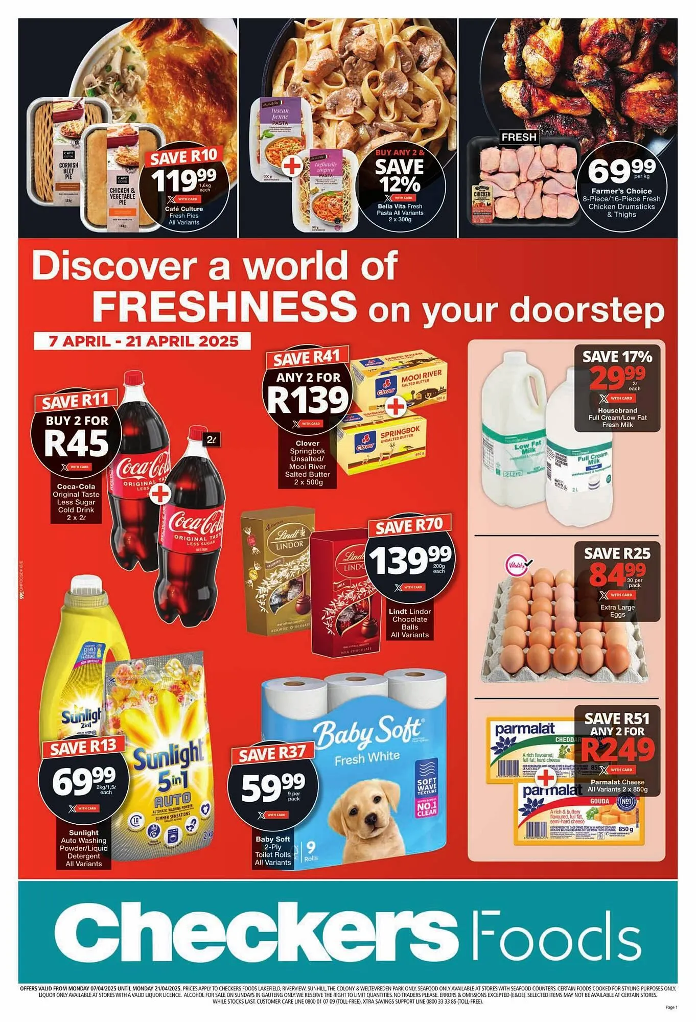 Checkers catalogue from 7 April to 21 April 2025 - Catalogue Page 1