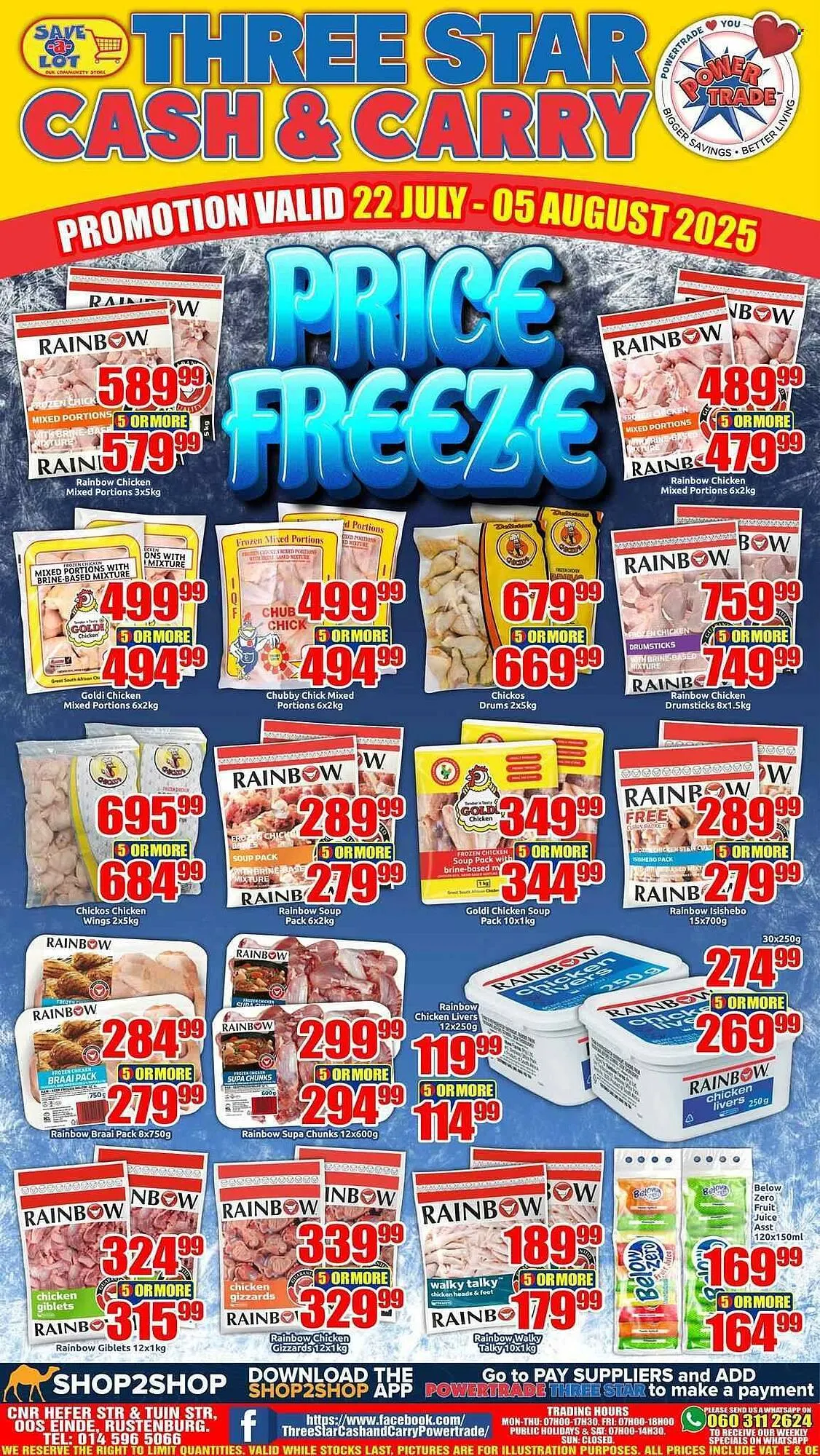 Three Star Cash and Carry catalogue from 22 July to 5 August 2025 - Catalogue Page 1