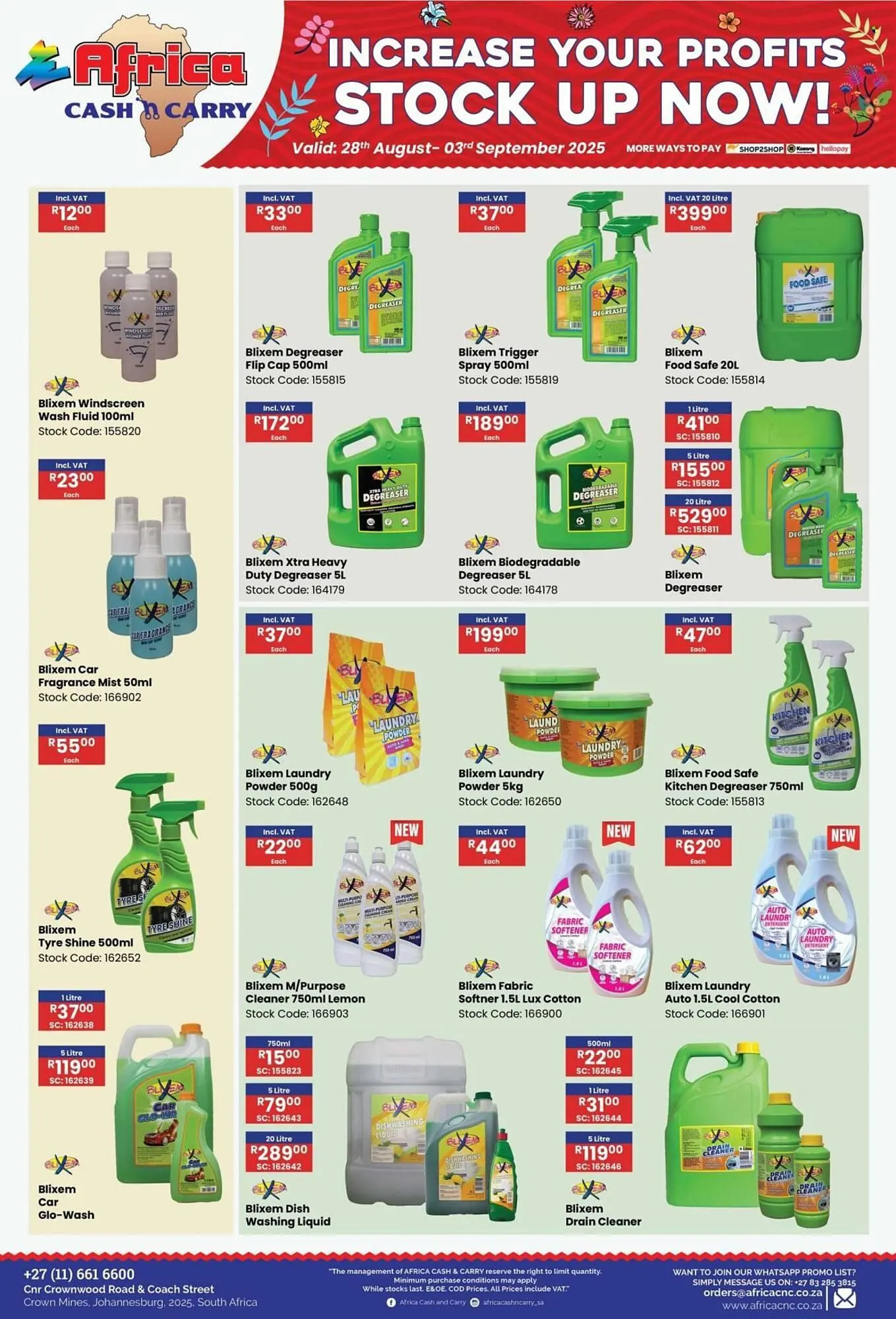Africa Cash and Carry catalogue from 28 August to 3 September 2025 - Catalogue Page 14
