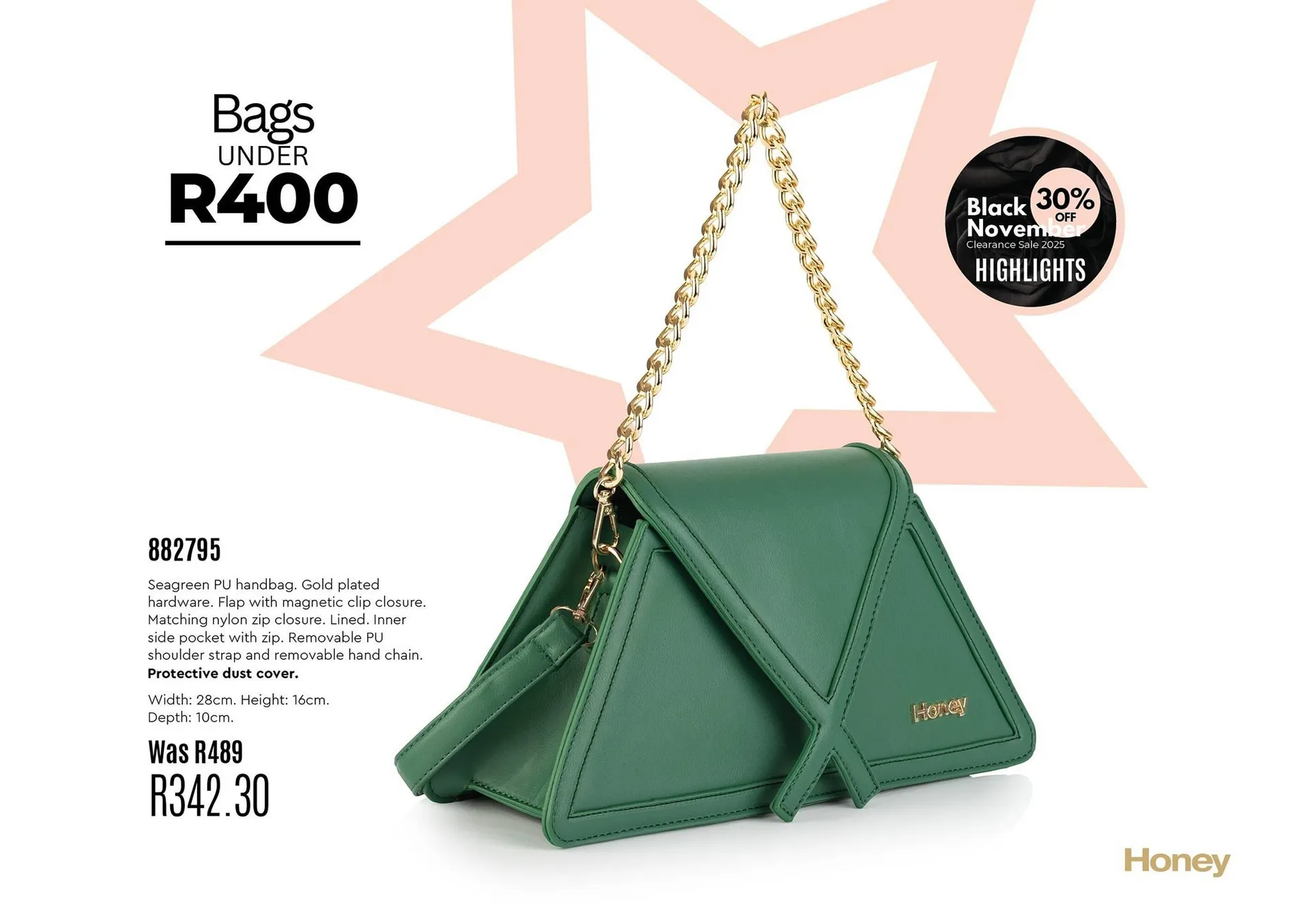 Honey Fashion Accessories catalogue from 11 November to 24 November 2025 - Catalogue Page 1