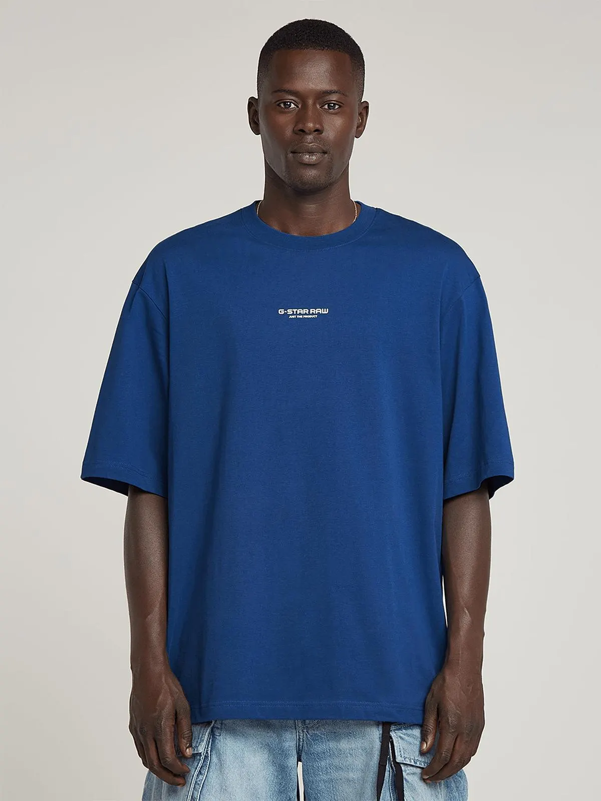 G-Star Men's Center Chest Boxy Blue T-Shirt