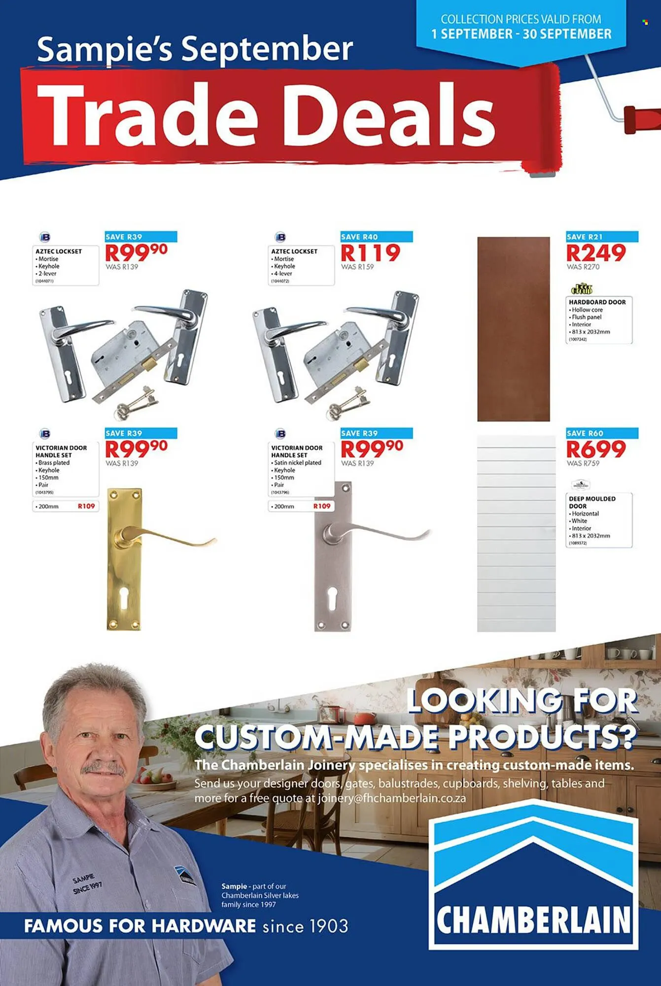 Chamberlain catalogue - 1