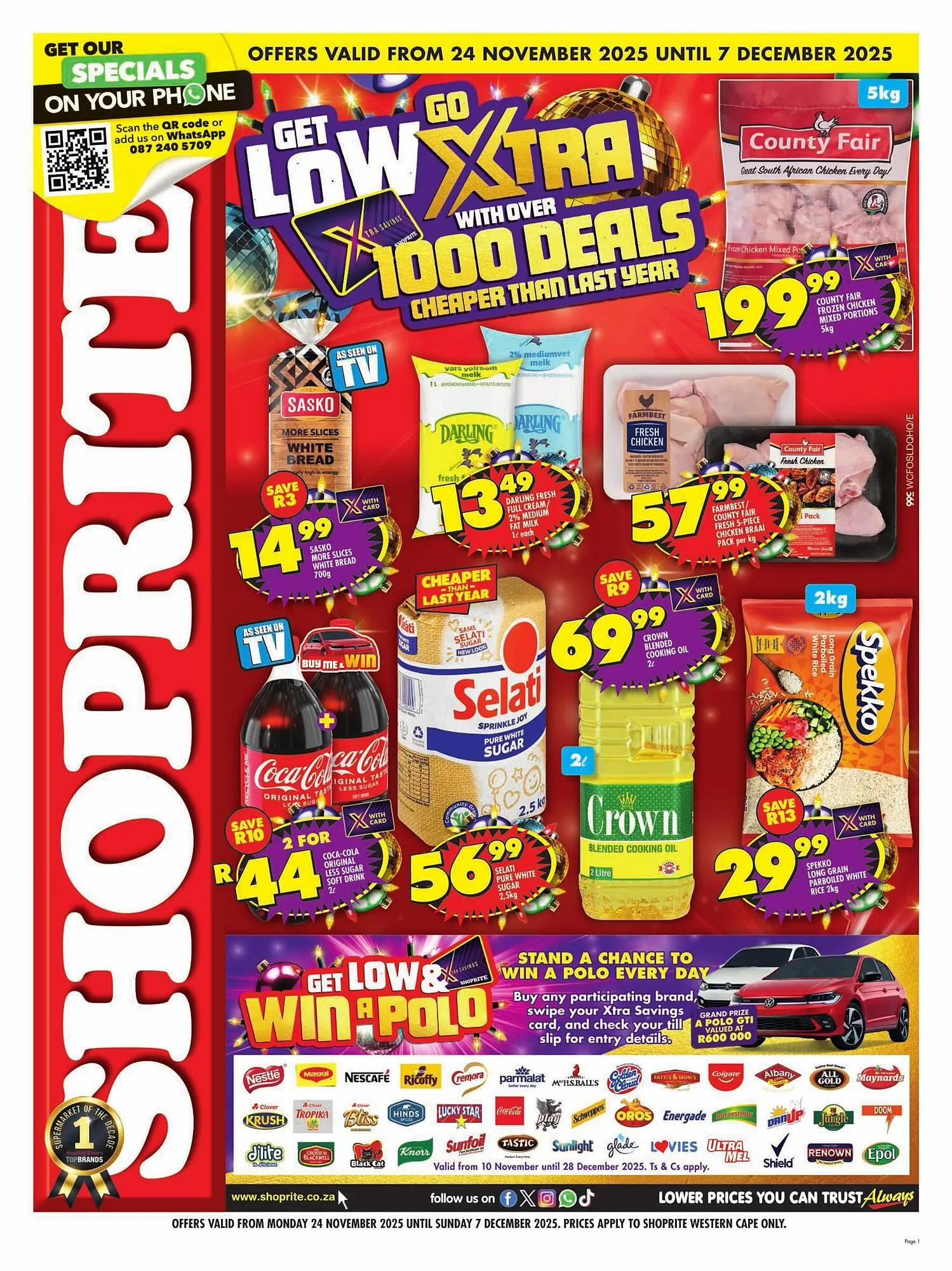 Shoprite catalogue from 24 November to 7 December 2025 - Catalogue Page 1