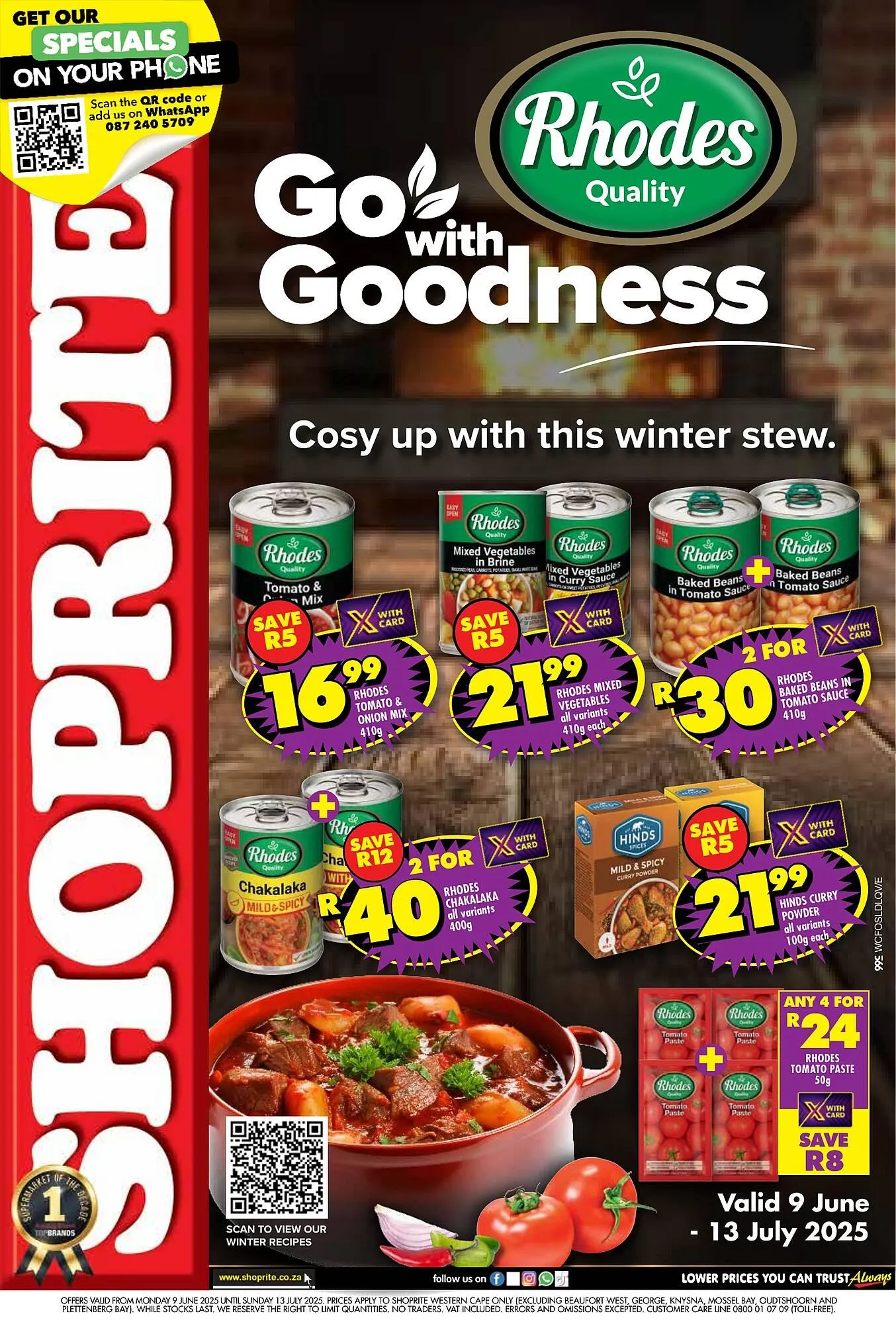 Shoprite catalogue from 9 June to 13 July 2025 - Catalogue Page 1