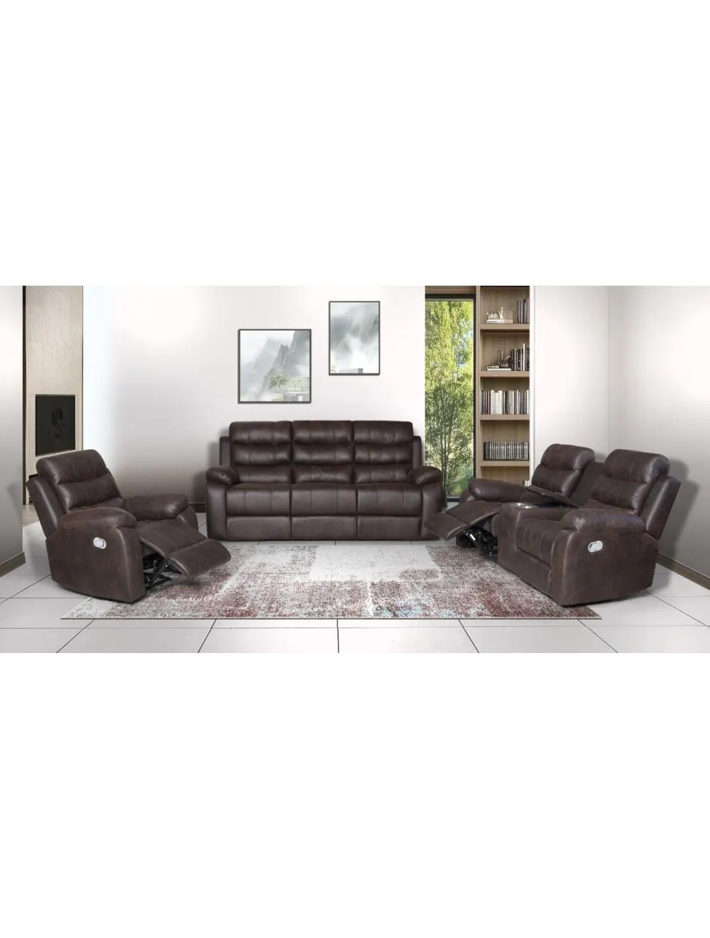 3pce Nova 3action Lounge Suite Lounge Suite With Console