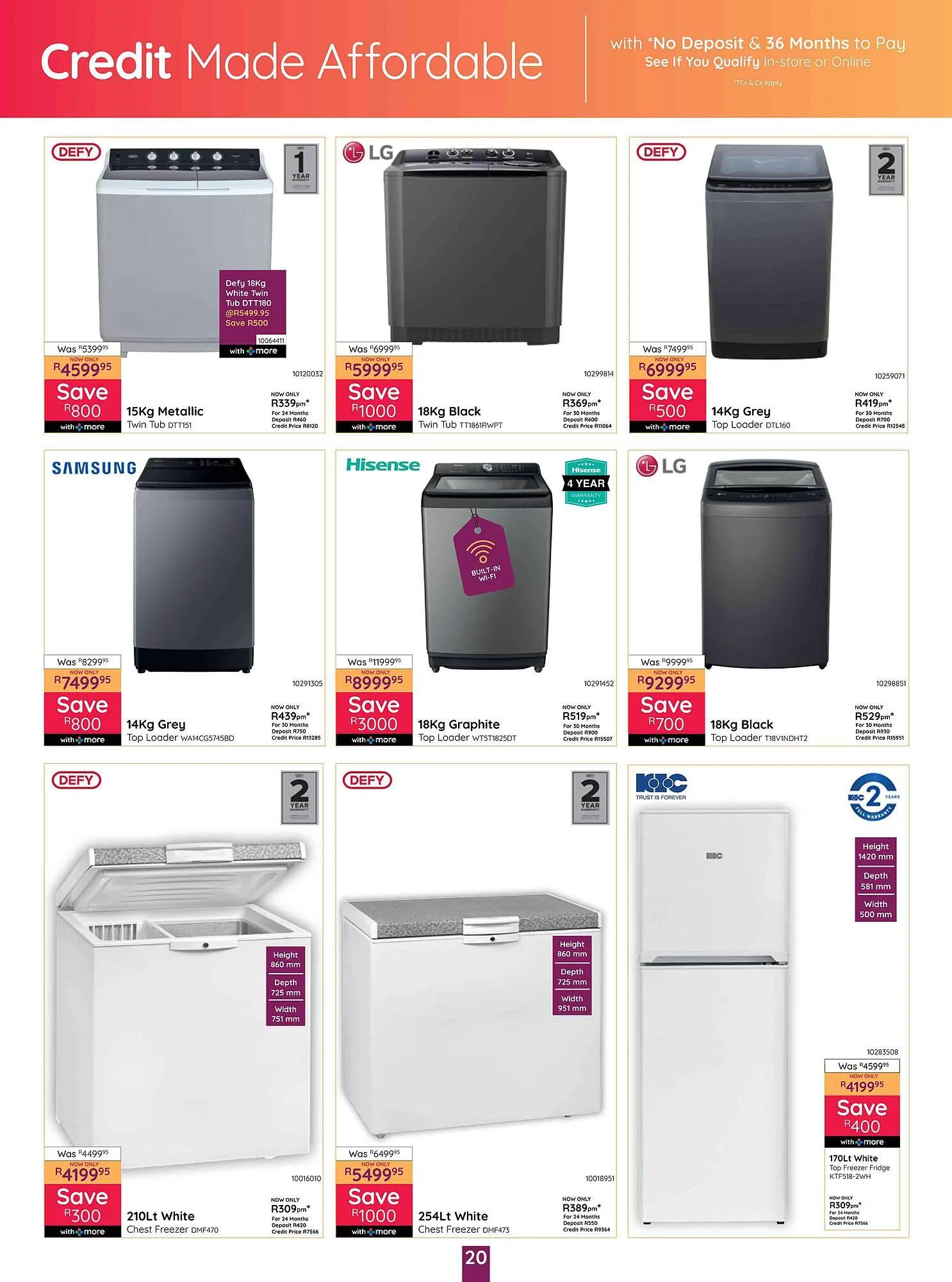 Bradlows catalogue from 17 February to 16 March 2025 - Catalogue Page 20