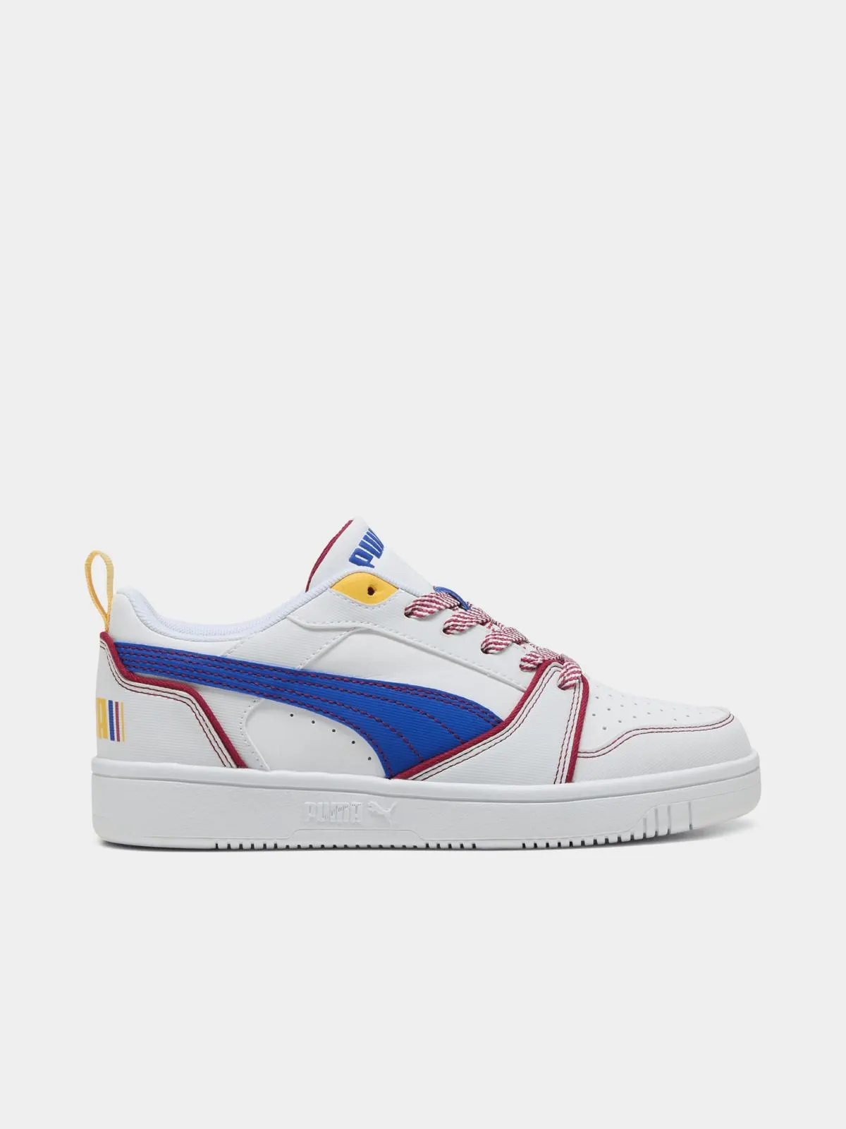 Junior Puma Rebound V6 Low Starblitz White/Blue Sneaker