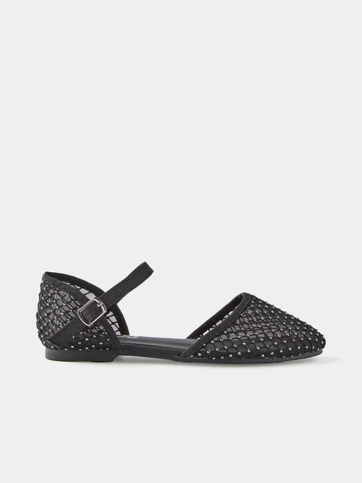 Cotton On Kids Black Milly Mesh Flat Shoes
