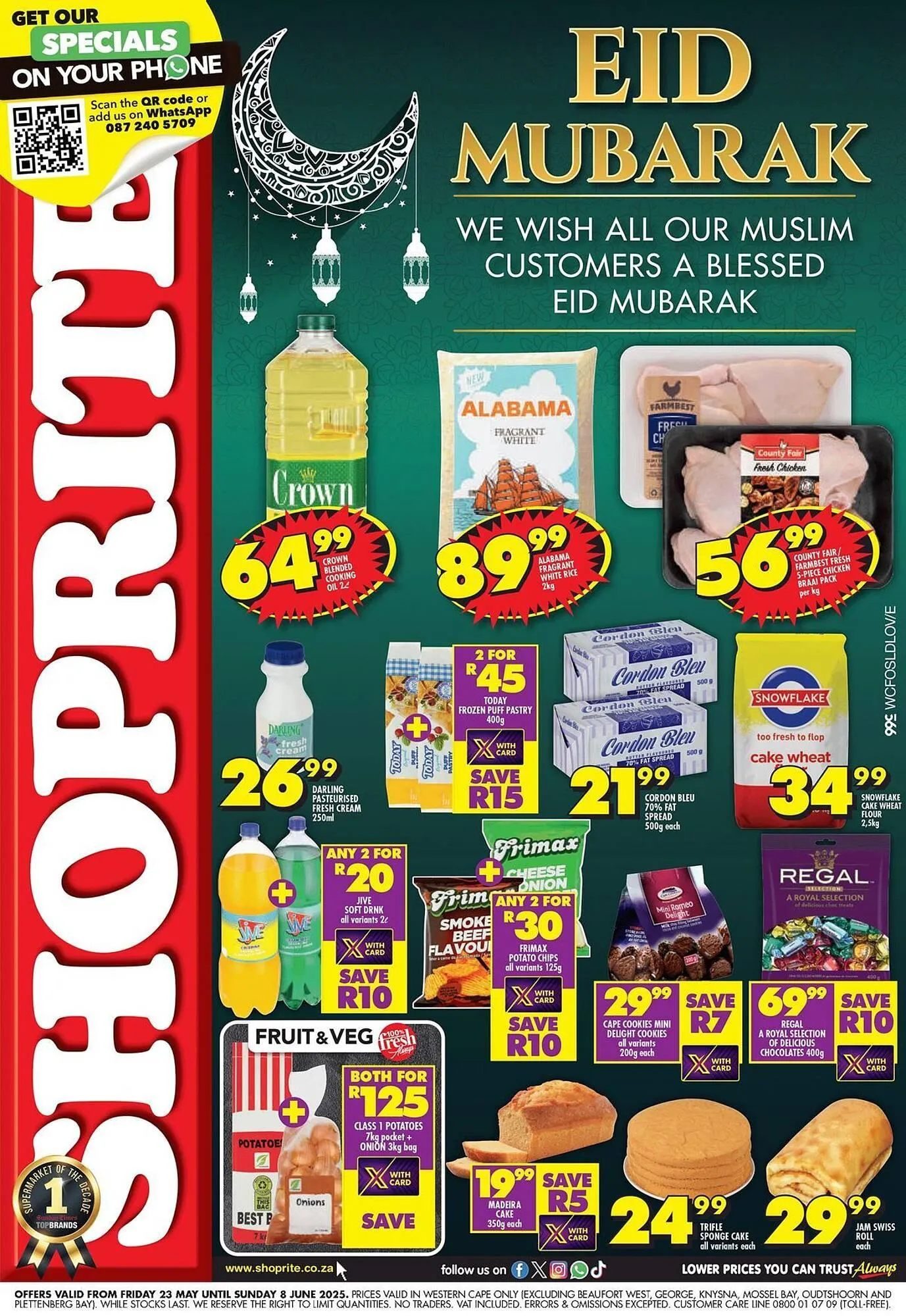Shoprite catalogue from 26 May to 8 June 2025 - Catalogue Page 1