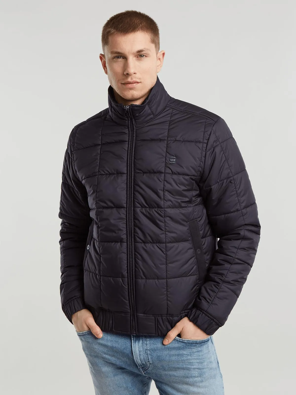 G-Star Men's Meefic Quilted Black Jacket