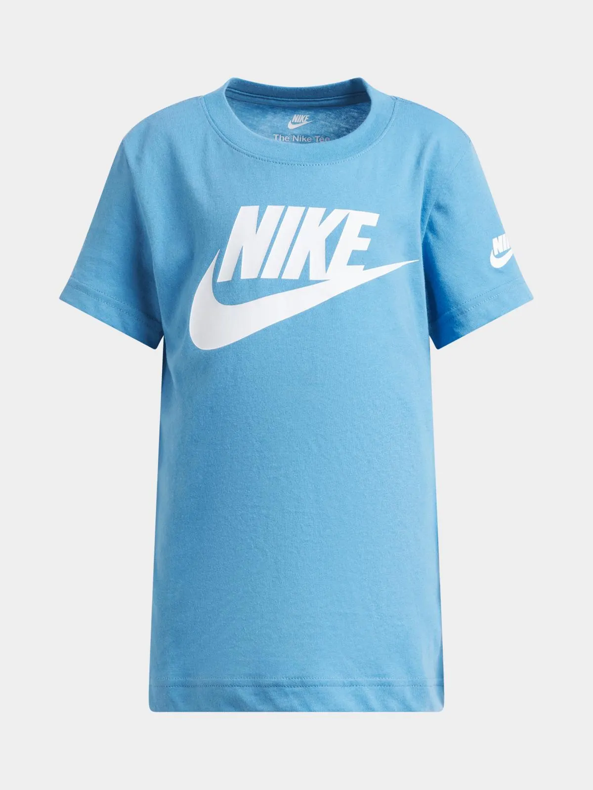Nike Unisex Kids Futura Evergreen Blue T-Shirt