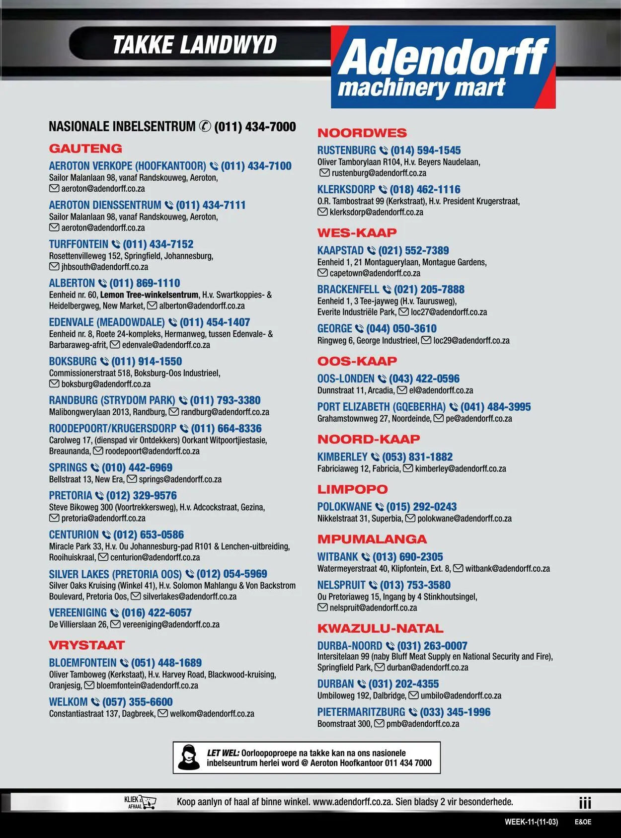 Adendorff Machinery Mart Current catalogue from 2 May to 16 May 2024 - Catalogue Page 3