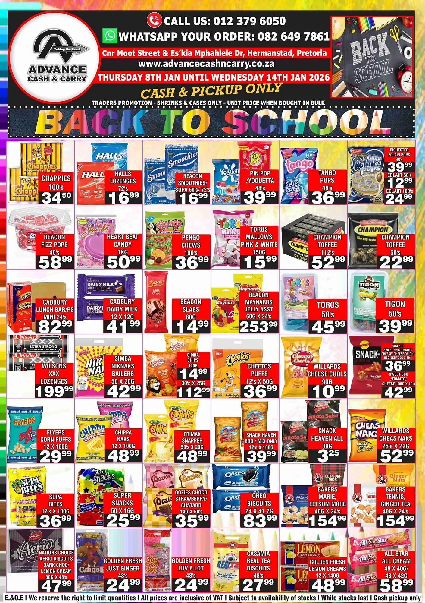 Advance Cash n Carry catalogue from 8 January to 14 January 2026 - Catalogue Page 1