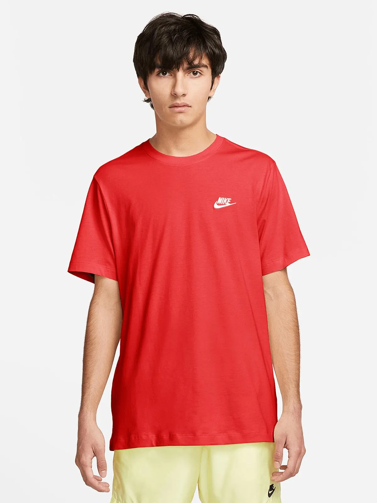 Nike Mens Sportswear Club Red Tee