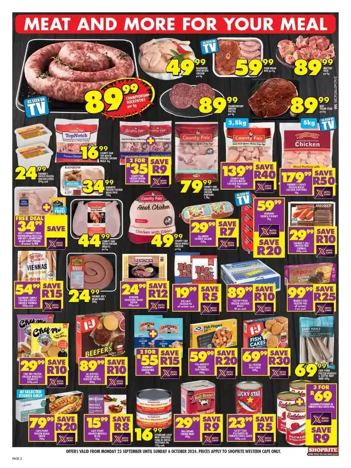 Shoprite Promise Western Cape from 24 September to 6 October 2024 - Catalogue Page 2