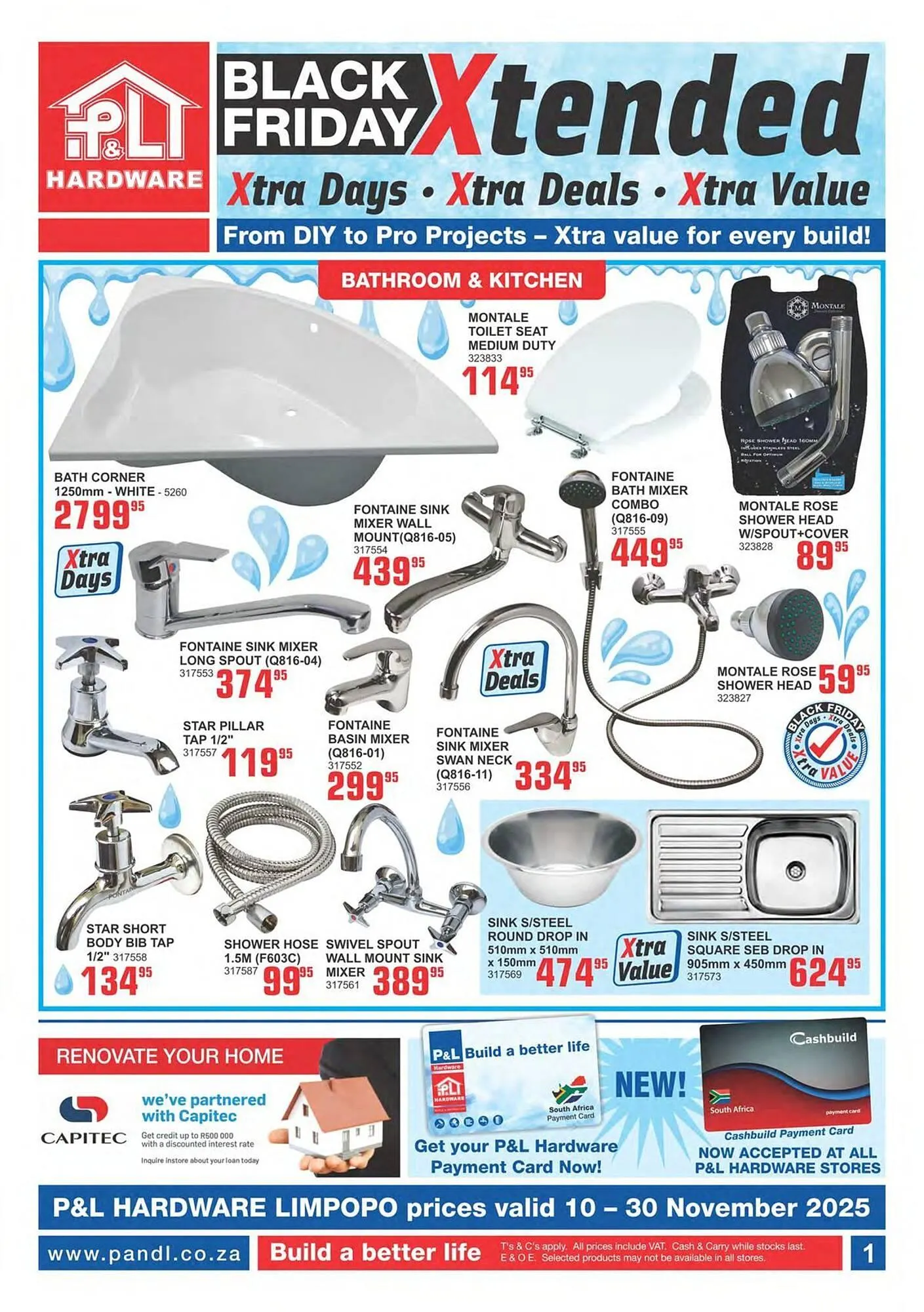 Cashbuild catalogue from 10 November to 30 November 2025 - Catalogue Page 1