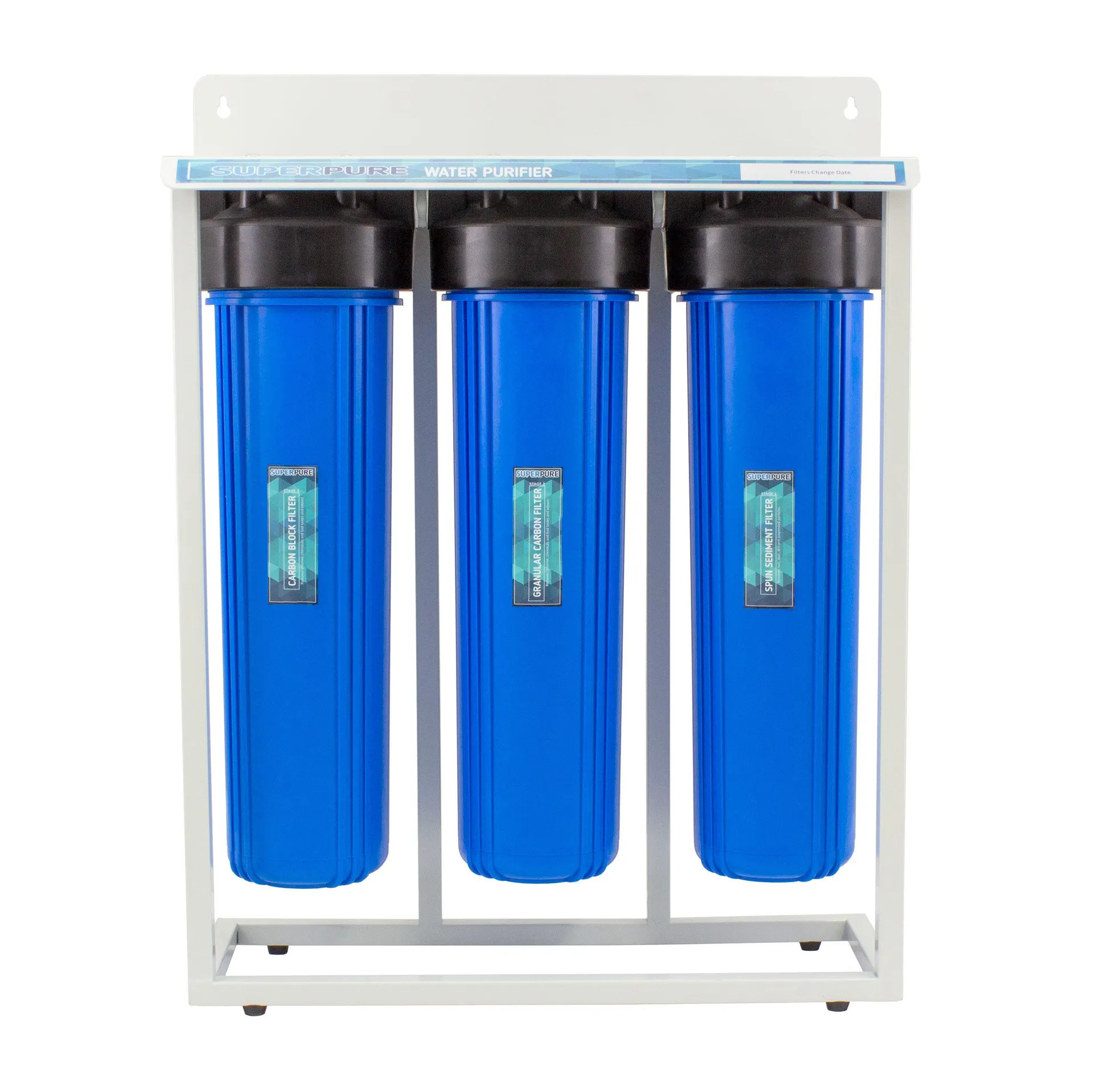 SUPERPURE 3-Stage Whole House Water Filtration System on Stand
