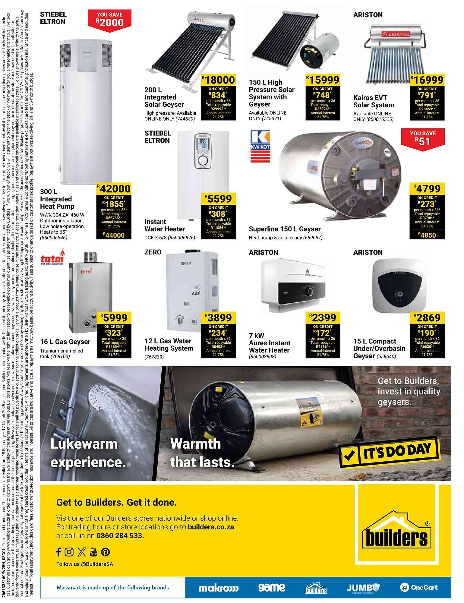 Builders Warehouse catalogue from 18 February to 17 March 2025 - Catalogue Page 4