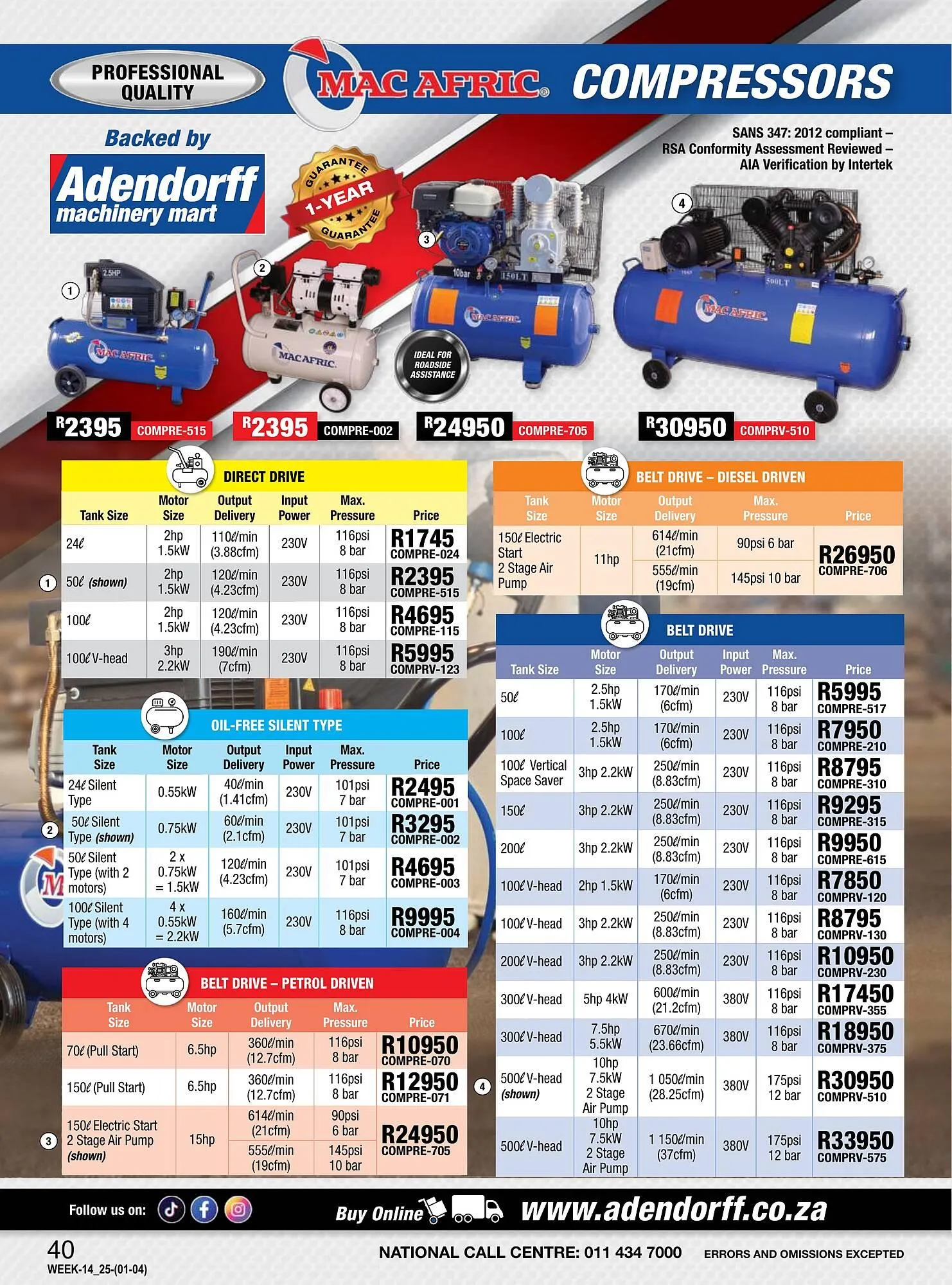 Adendorff Machinery Mart catalogue from 1 April to 30 April 2025 - Catalogue Page 42