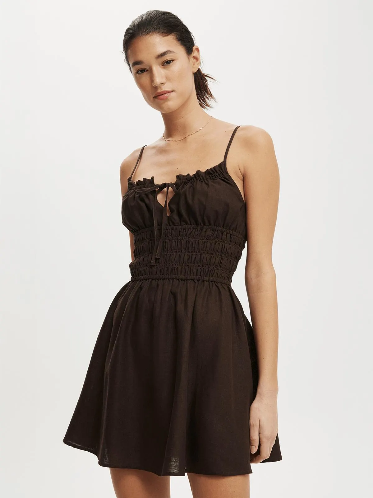 Women's Cotton On Burgundy Haven Strappy Mini Dress