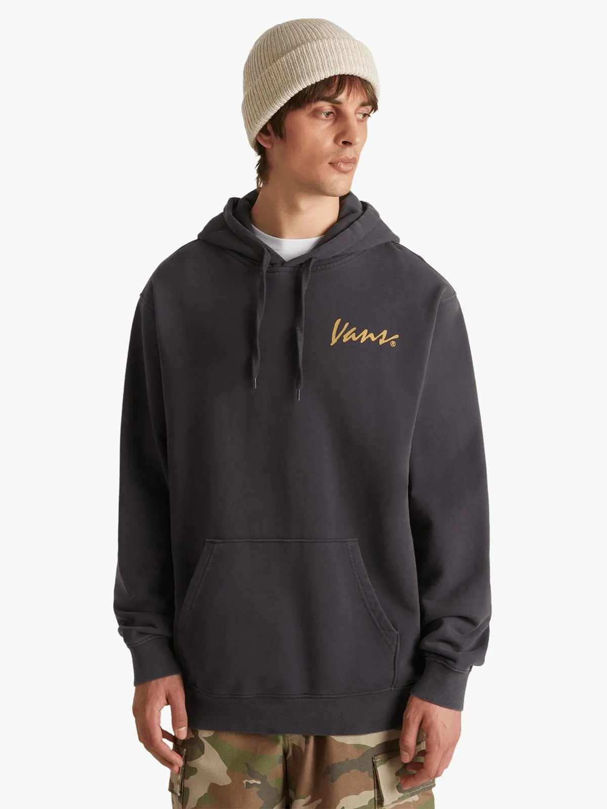 Vans Men's 66 Baked in Charcoal Loose Hoodie
