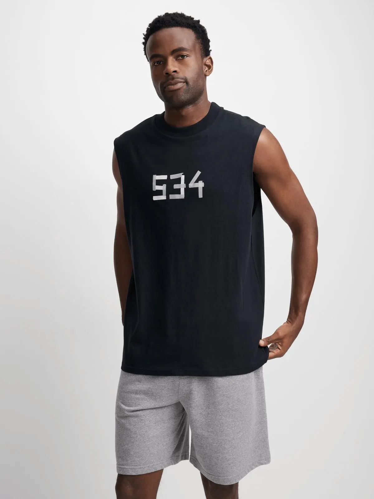 Jet Mens Relaxed Black 534 Tank