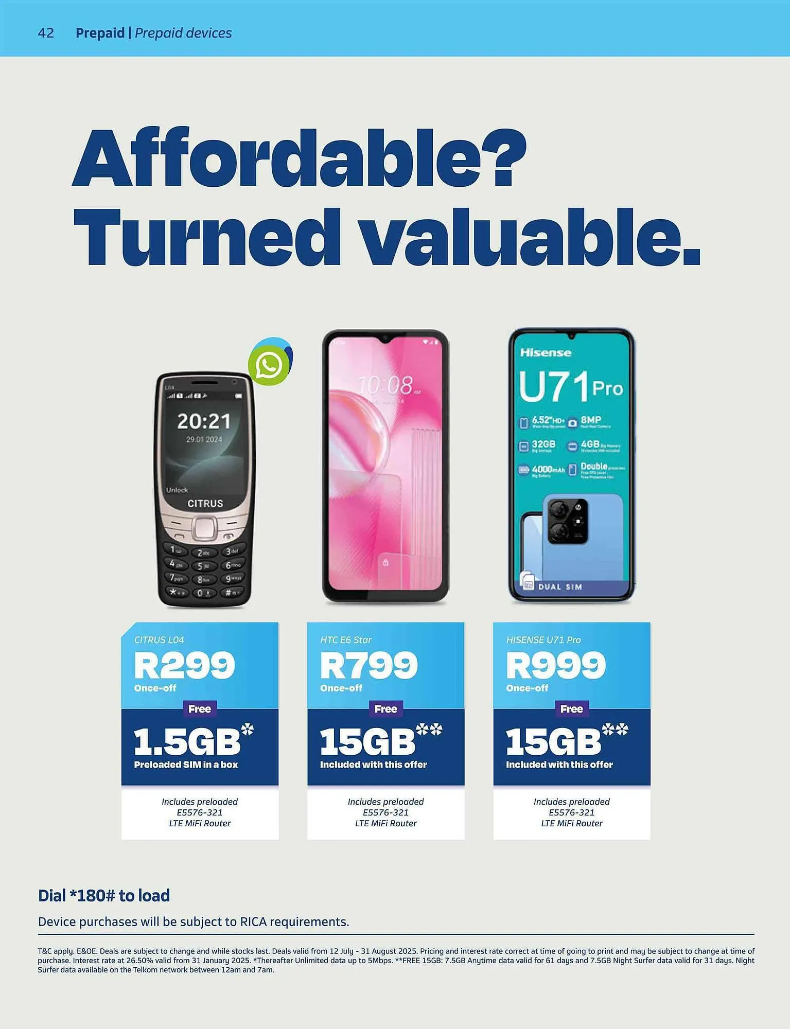 Telkom catalogue from 12 July to 31 August 2025 - Catalogue Page 38