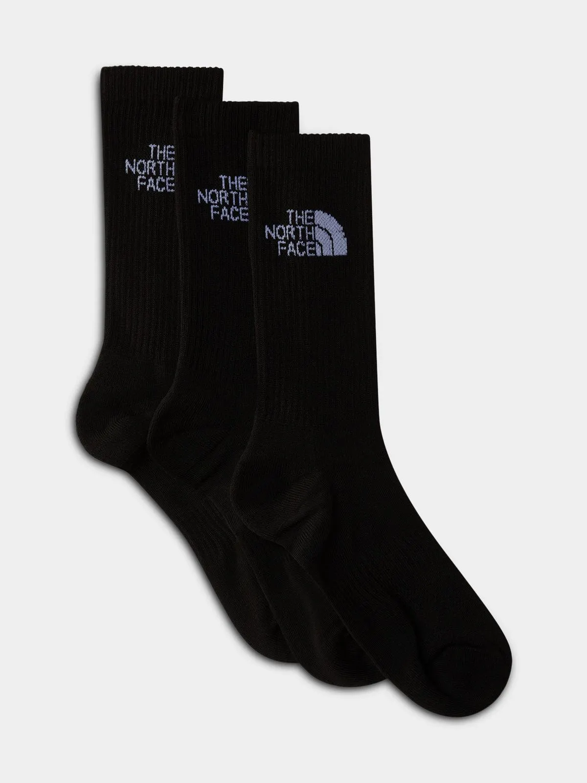 The North Face Black Multi Sport Cush Crew3P Socks