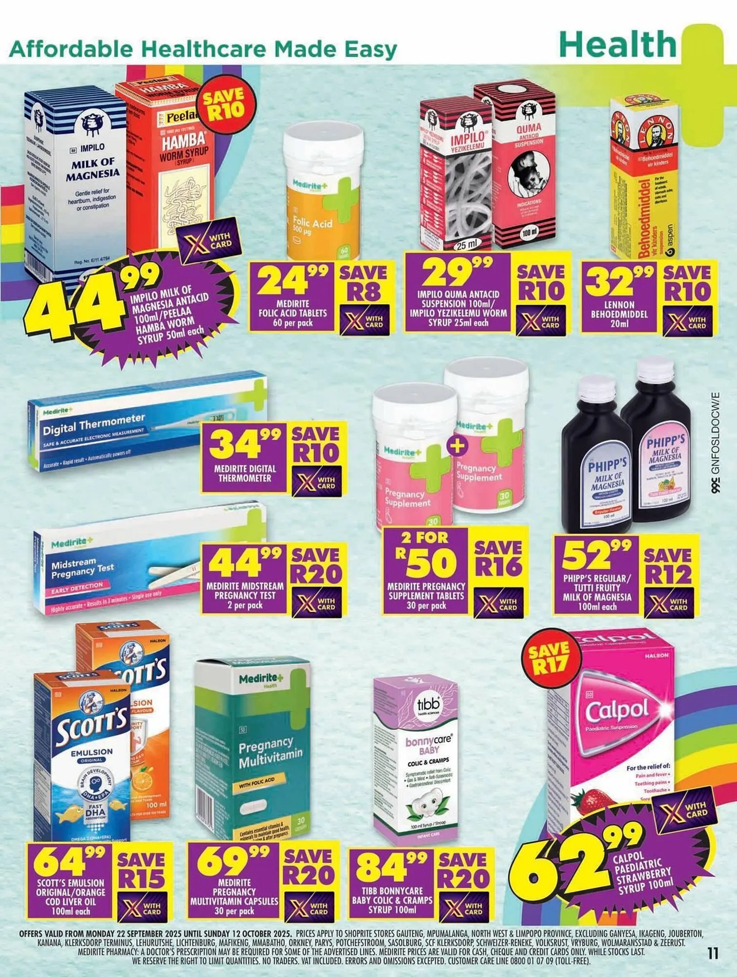 Shoprite catalogue from 22 September to 12 October 2025 - Catalogue Page 11
