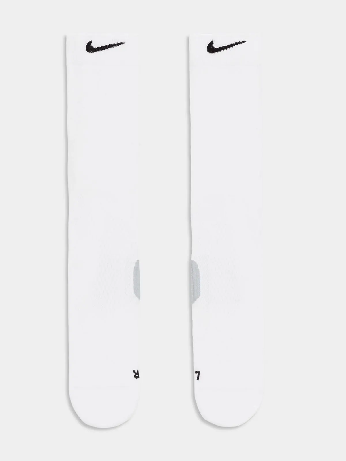 Nike Running Midweight White Crew Socks