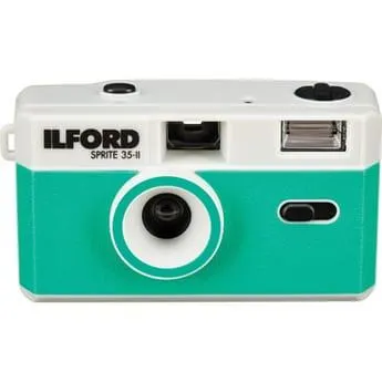 Ilford Sprite 35-II Film Camera (Silver & Teal)