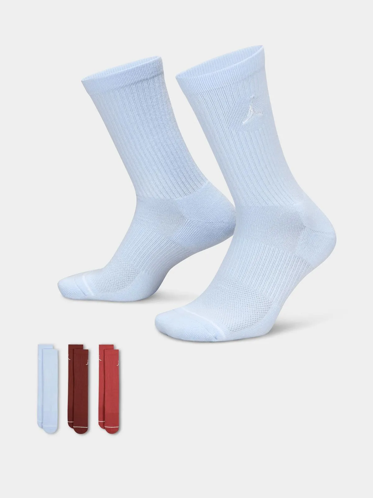 Jordan Unisex 3 Pack Everyday Cushion Crew Multicolour Socks