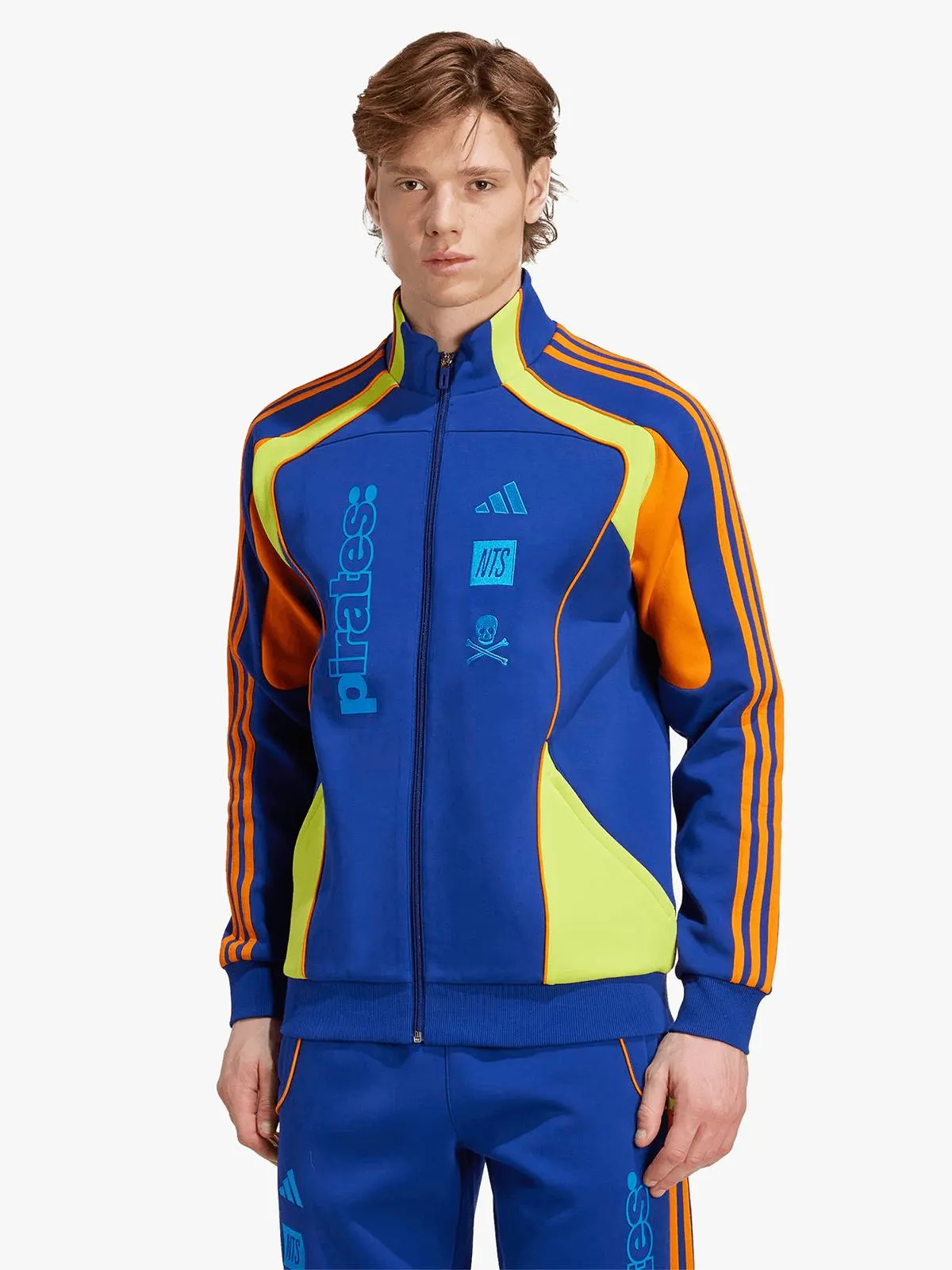 adidas Mens Pirates NTS UBP Navy/Orange Track Top