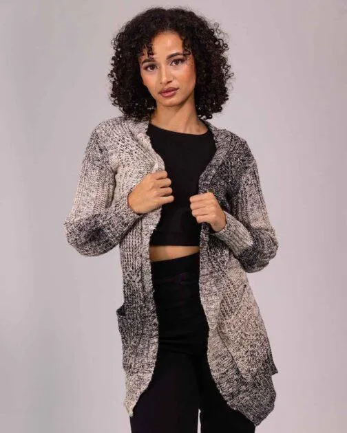 Ladies Assorted Ombre Cardigan