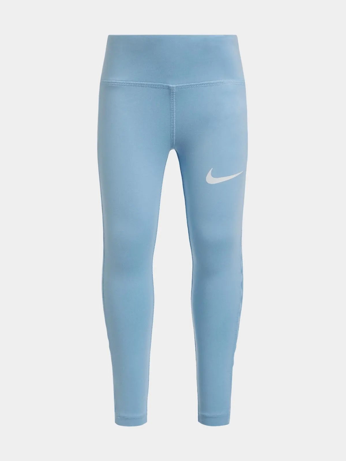 Nike Girls Kids Swoosh Motion Dri-Fit Blue Leggings