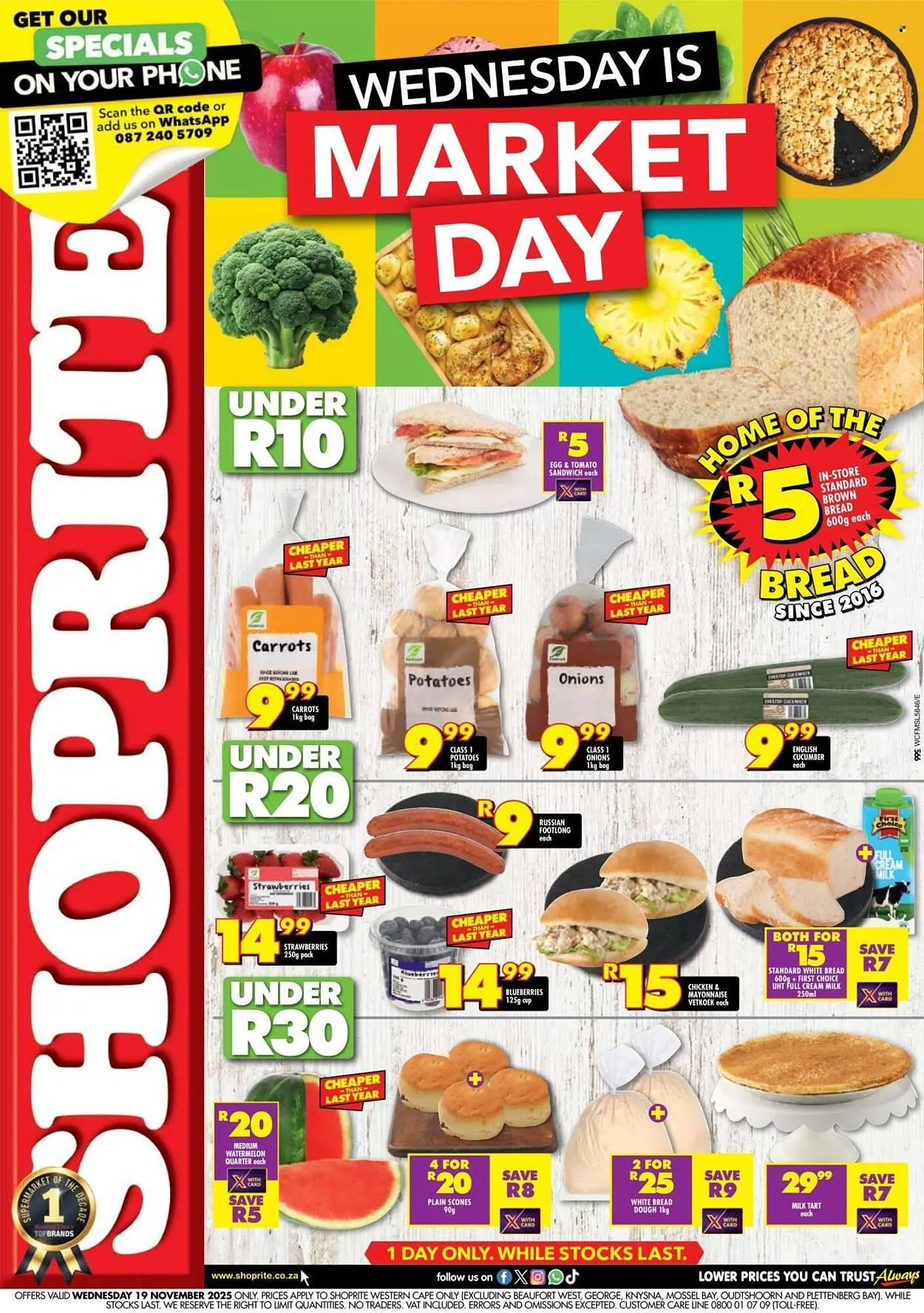 Shoprite catalogue from 19 November to 19 November 2025 - Catalogue Page 1