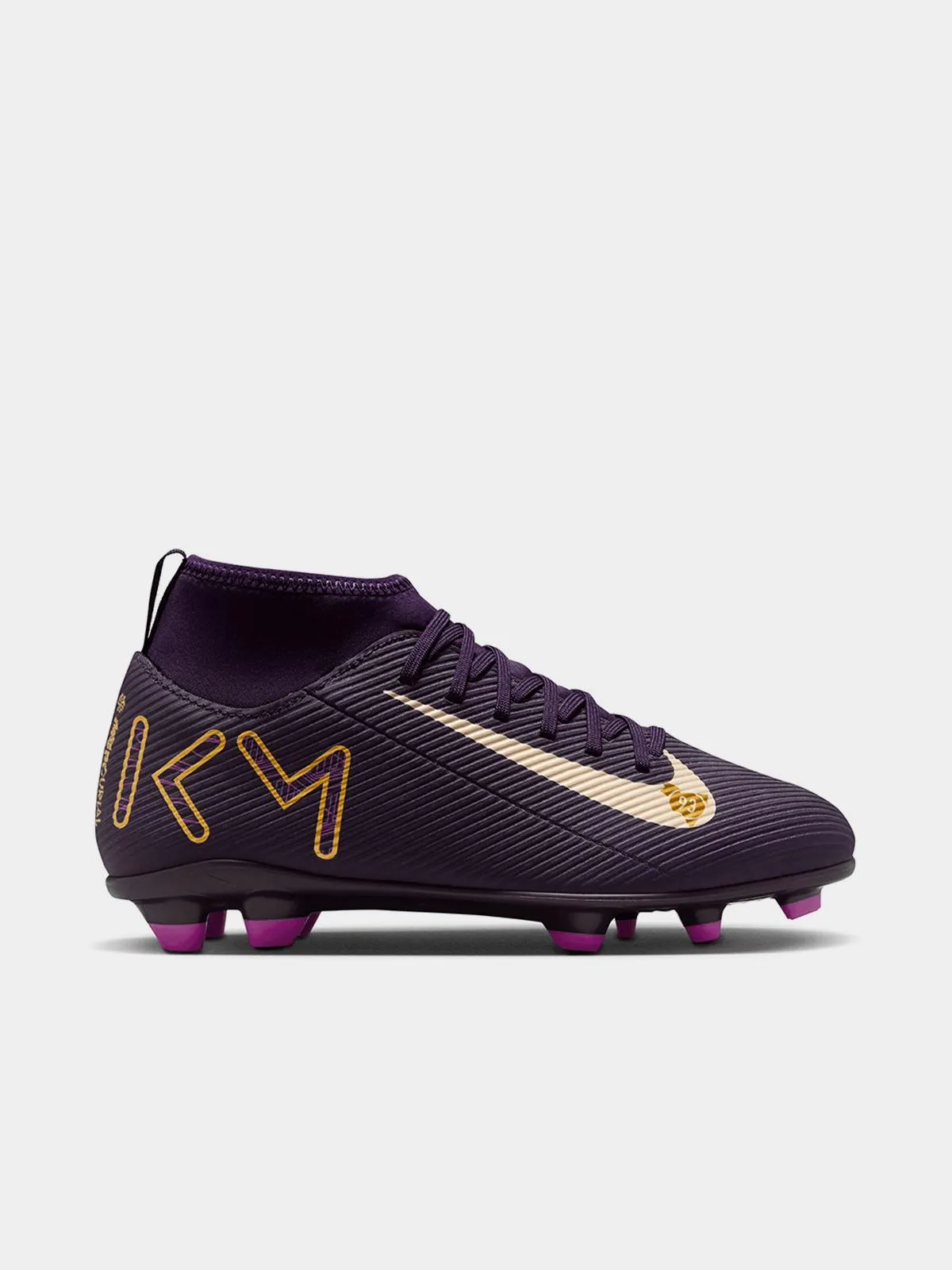 Nike Junior Mercurial Superfly 10 Club "Kylian Mbappé" High MG Purple Boots