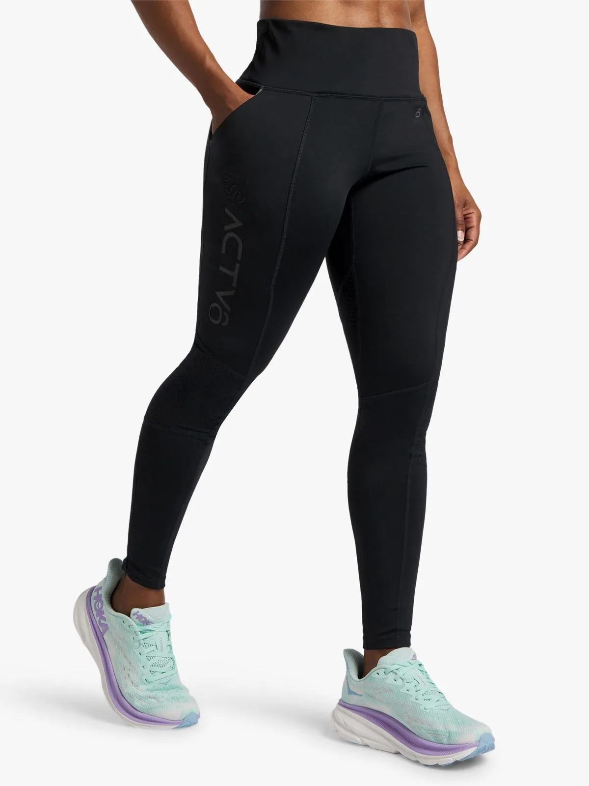 TS-ACTV8 Womens Hyper Stride Black Tights