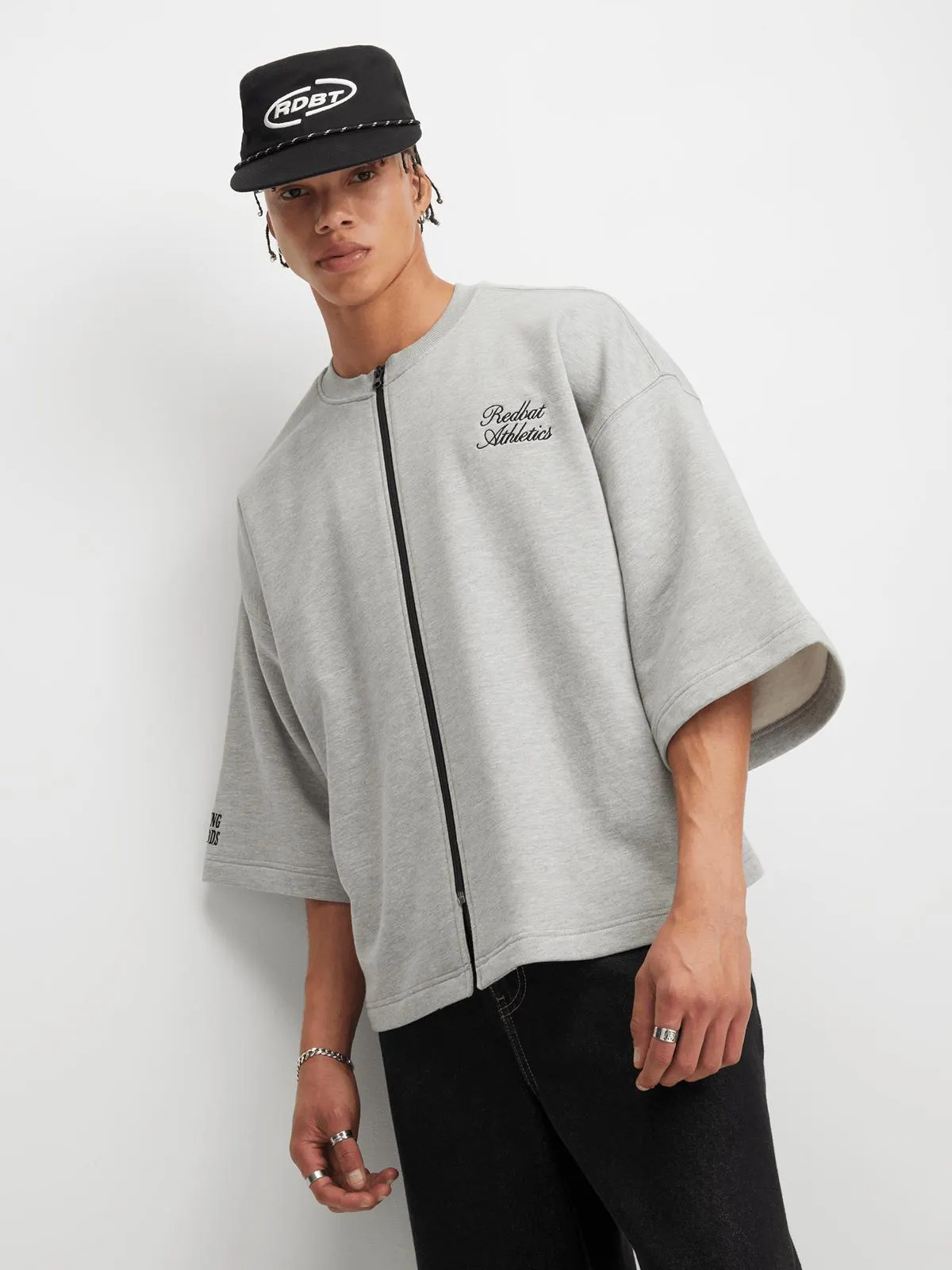 Redbat Athletics Grey Melange Top