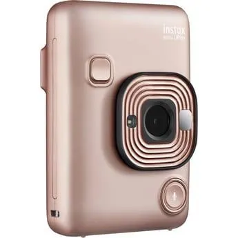 Fujifilm Instax Mini LiPlay Hybrid Instant Camera (Blush Gold)