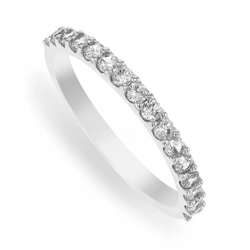 Cheté Circle of Life Sterling Silver & Cubic Zirconia Stack Ring