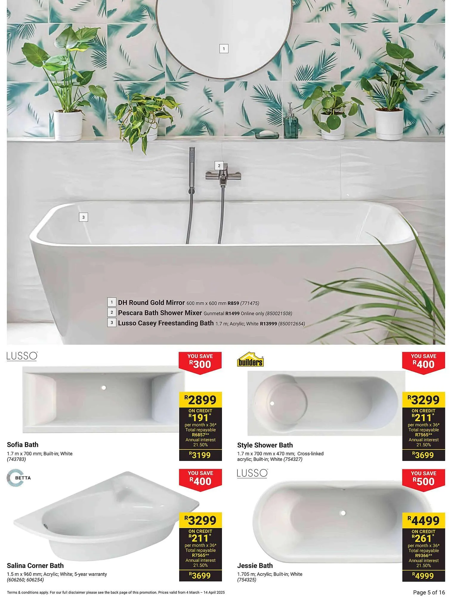 Builders Warehouse catalogue from 4 March to 14 April 2025 - Catalogue Page 5