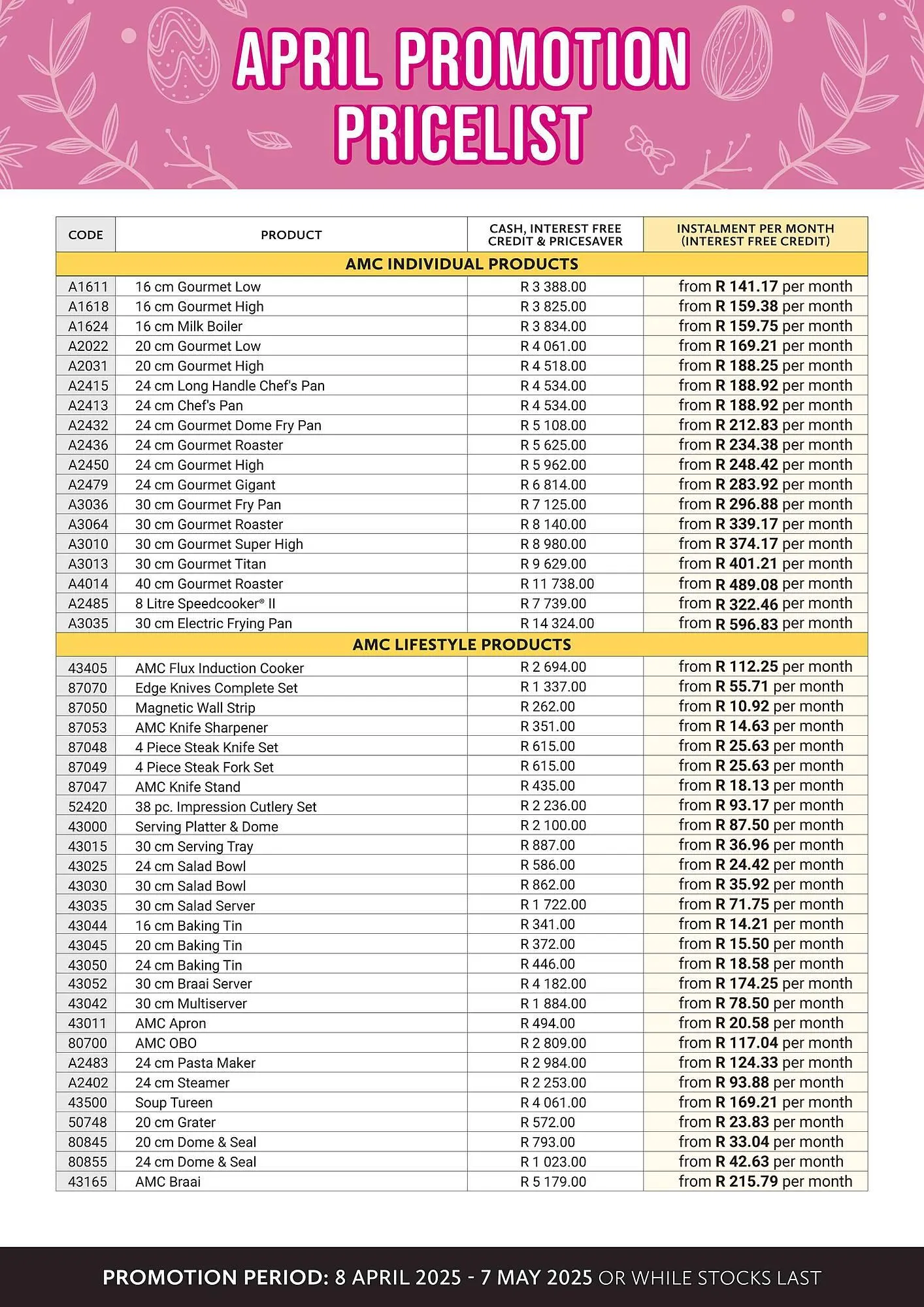 AMC Cookware catalogue from 8 April to 7 May 2025 - Catalogue Page 6