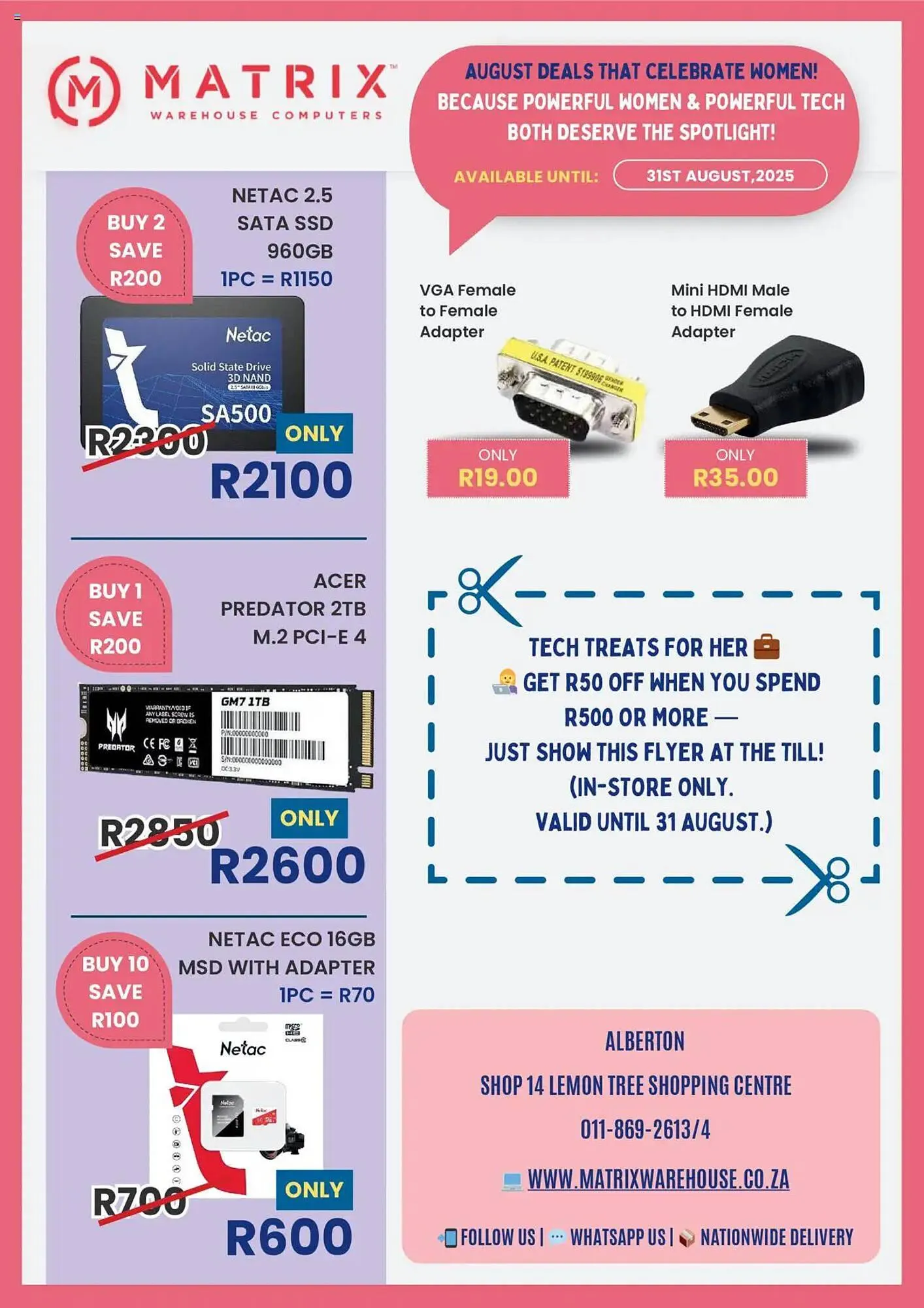 Matrix Warehouse catalogue from 1 August to 31 August 2025 - Catalogue Page 2