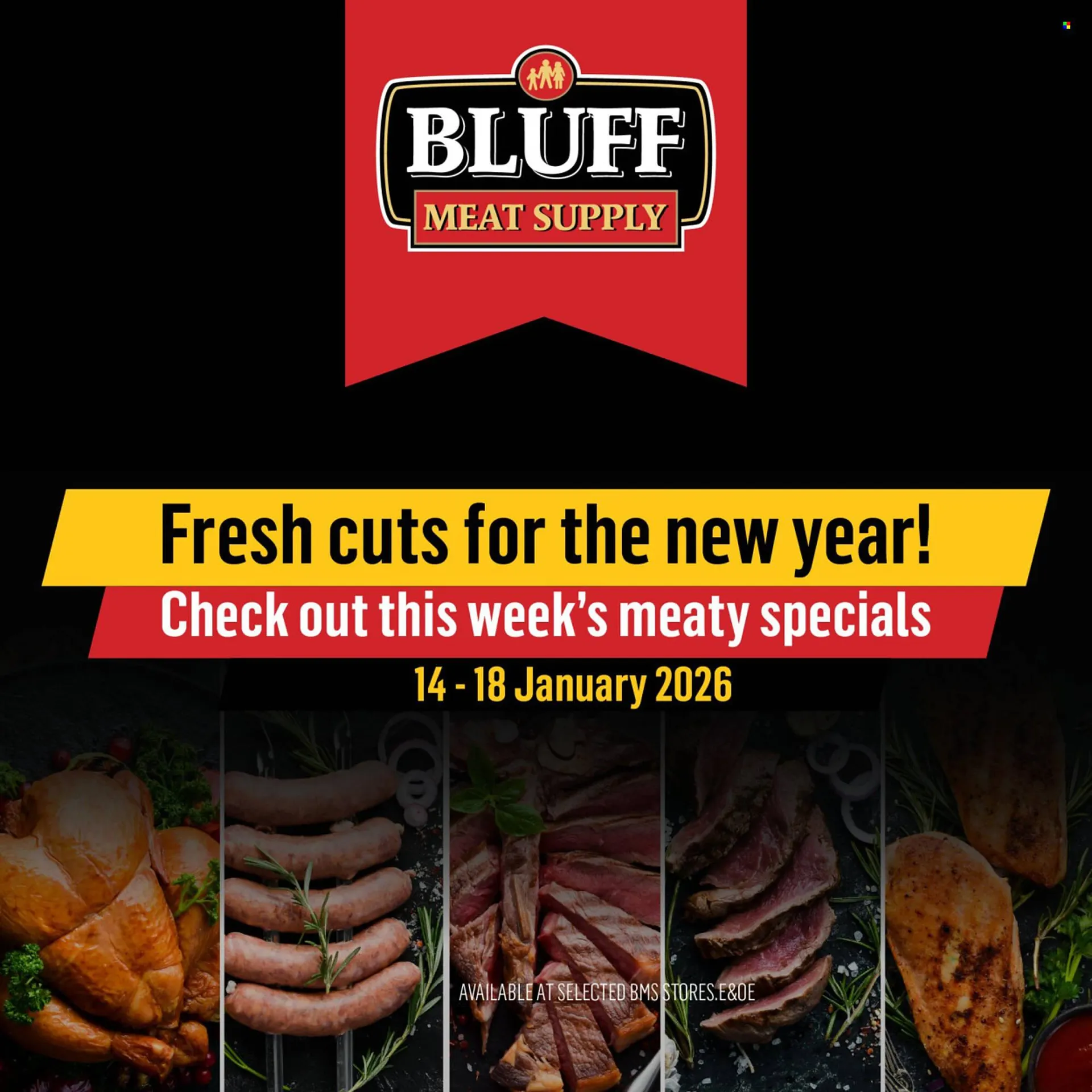Bluff Meat Supply catalogue from 14 January to 18 January 2026 - Catalogue Page 1