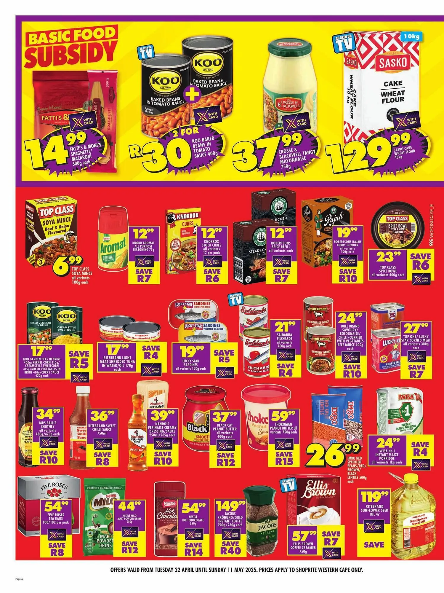 Shoprite catalogue from 22 April to 11 May 2025 - Catalogue Page 6