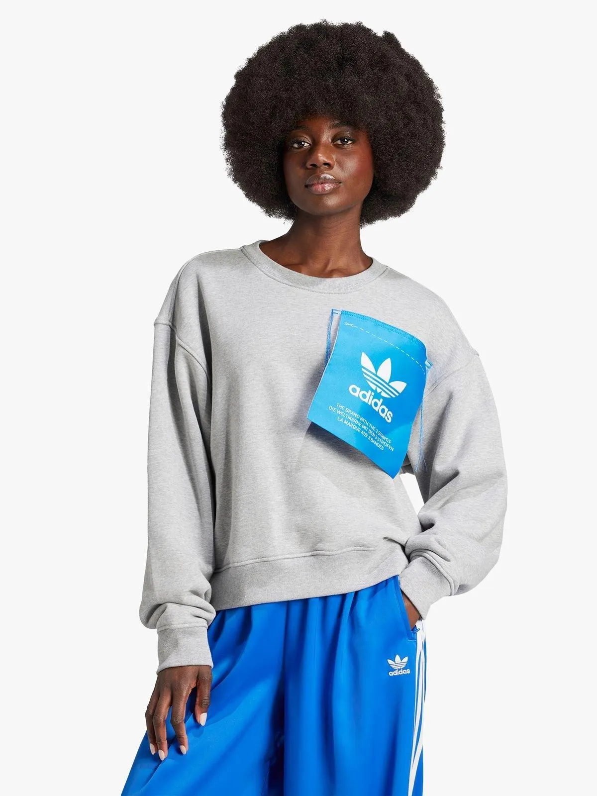 adidas Originals x Ksenia Schnaider Women's Grey Sweat Top